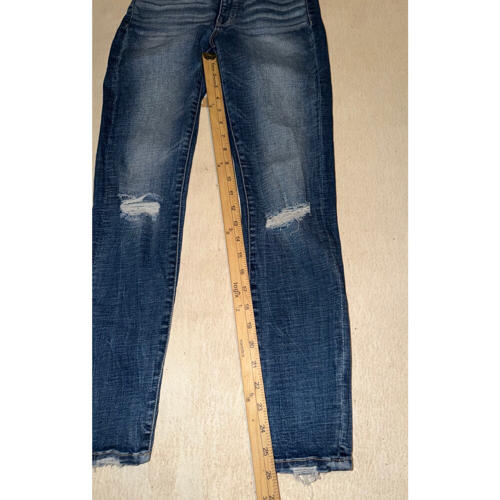 BKE women’s Billie slim fit high rise ankle skinny blue jeans - Picture 8 of 16